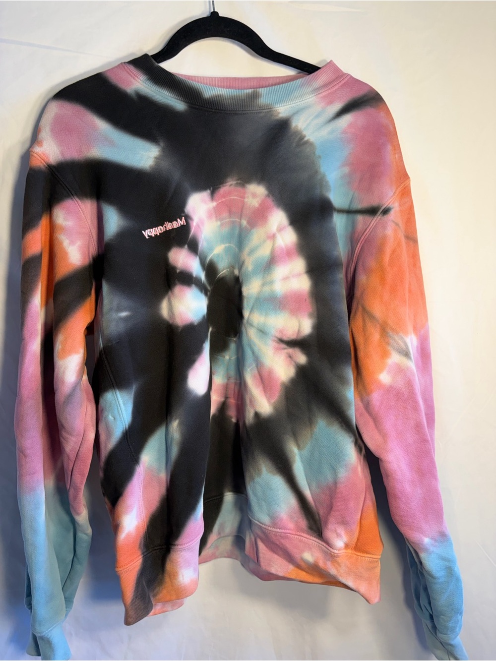 Madhappy Pastel Tie-Dye Crewneck - Pink, Blue, Black